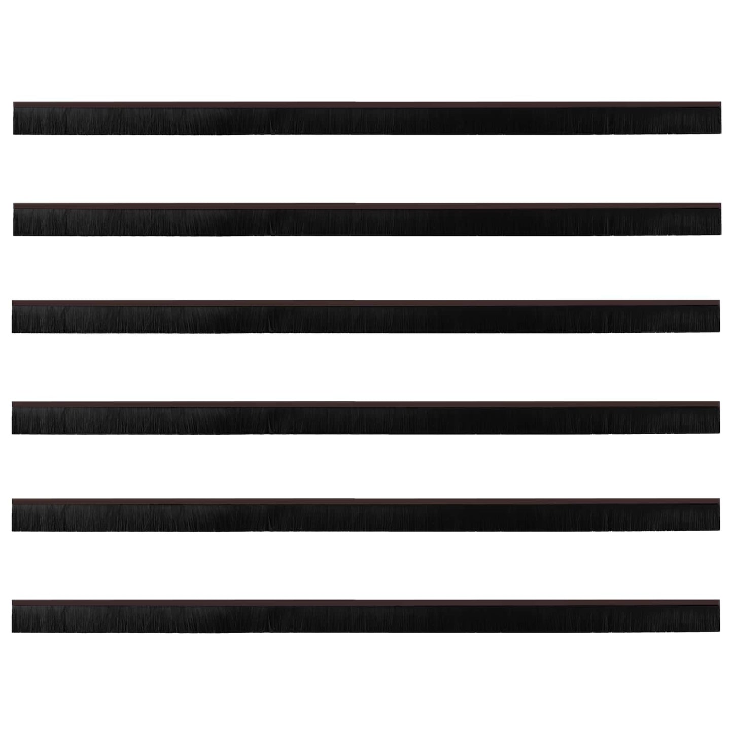 vidaXL Αυτοκόλλητες σφραγίδες πόρτας 6 pcs Καφέ 100 cm