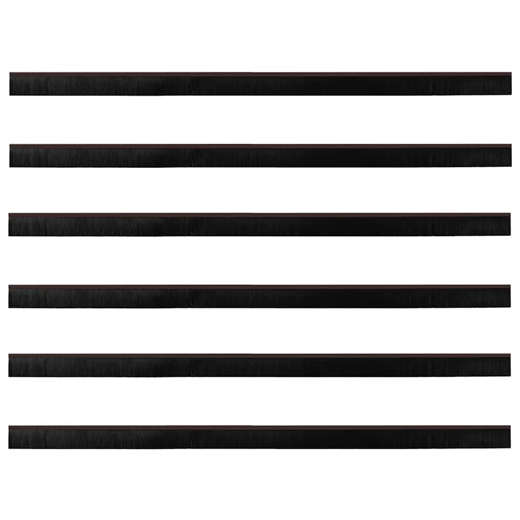 vidaXL Αυτοκόλλητες σφραγίδες πόρτας 6 pcs Καφέ 100 cm