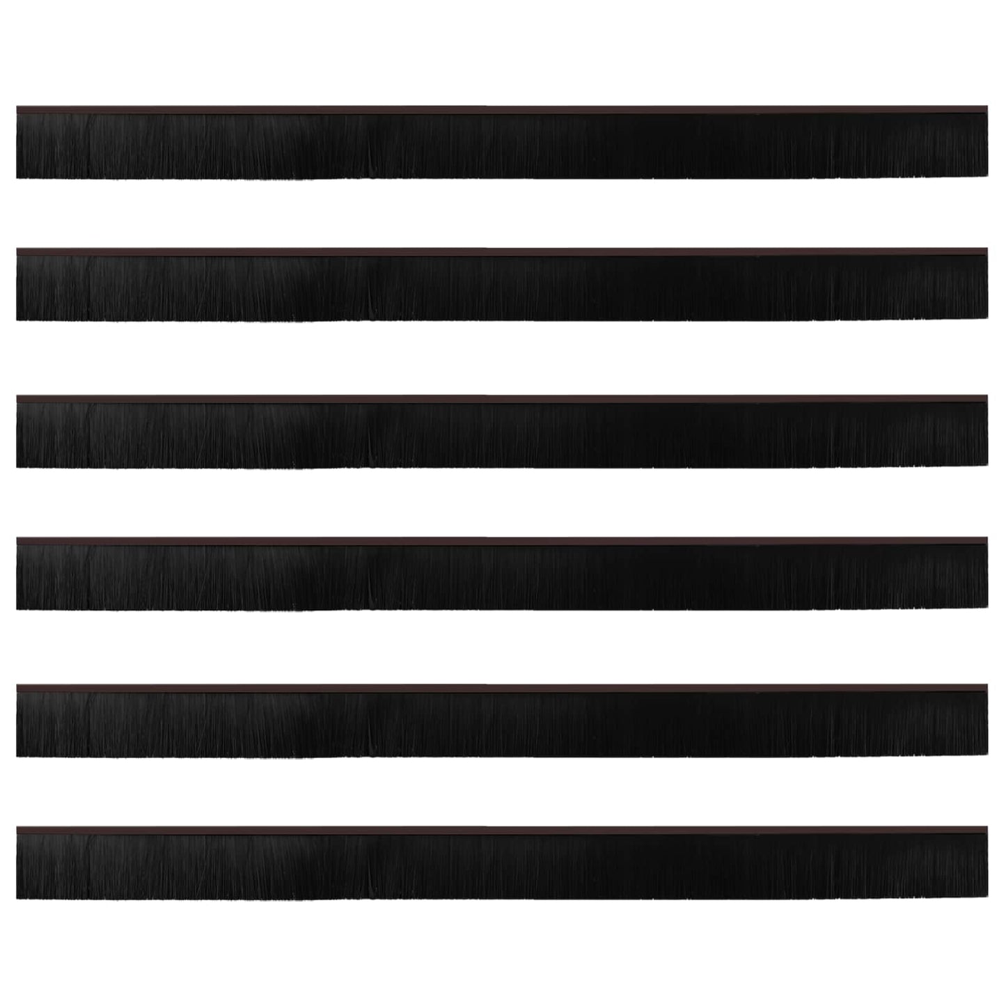 vidaXL Αυτοκόλλητες σφραγίδες πόρτας 6 pcs Καφέ 100 cm