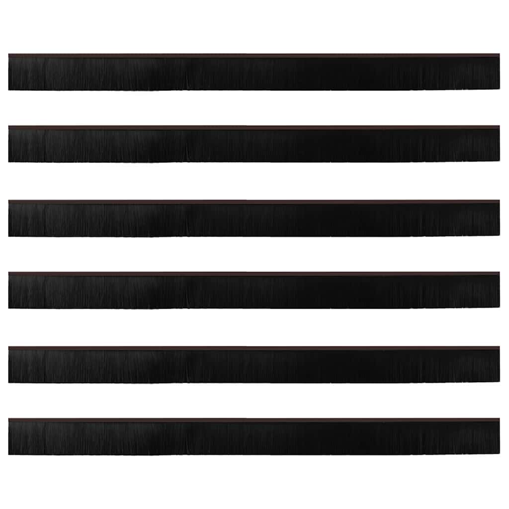 vidaXL Αυτοκόλλητες σφραγίδες πόρτας 6 pcs Καφέ 100 cm