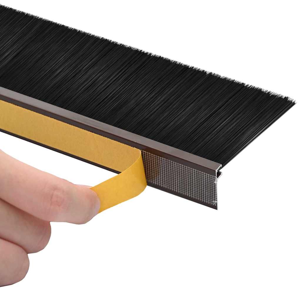 vidaXL Αυτοκόλλητες σφραγίδες πόρτας 6 pcs Καφέ 100 cm