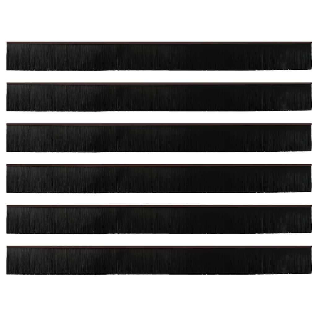 vidaXL Αυτοκόλλητες σφραγίδες πόρτας 6 pcs Καφέ 100 cm