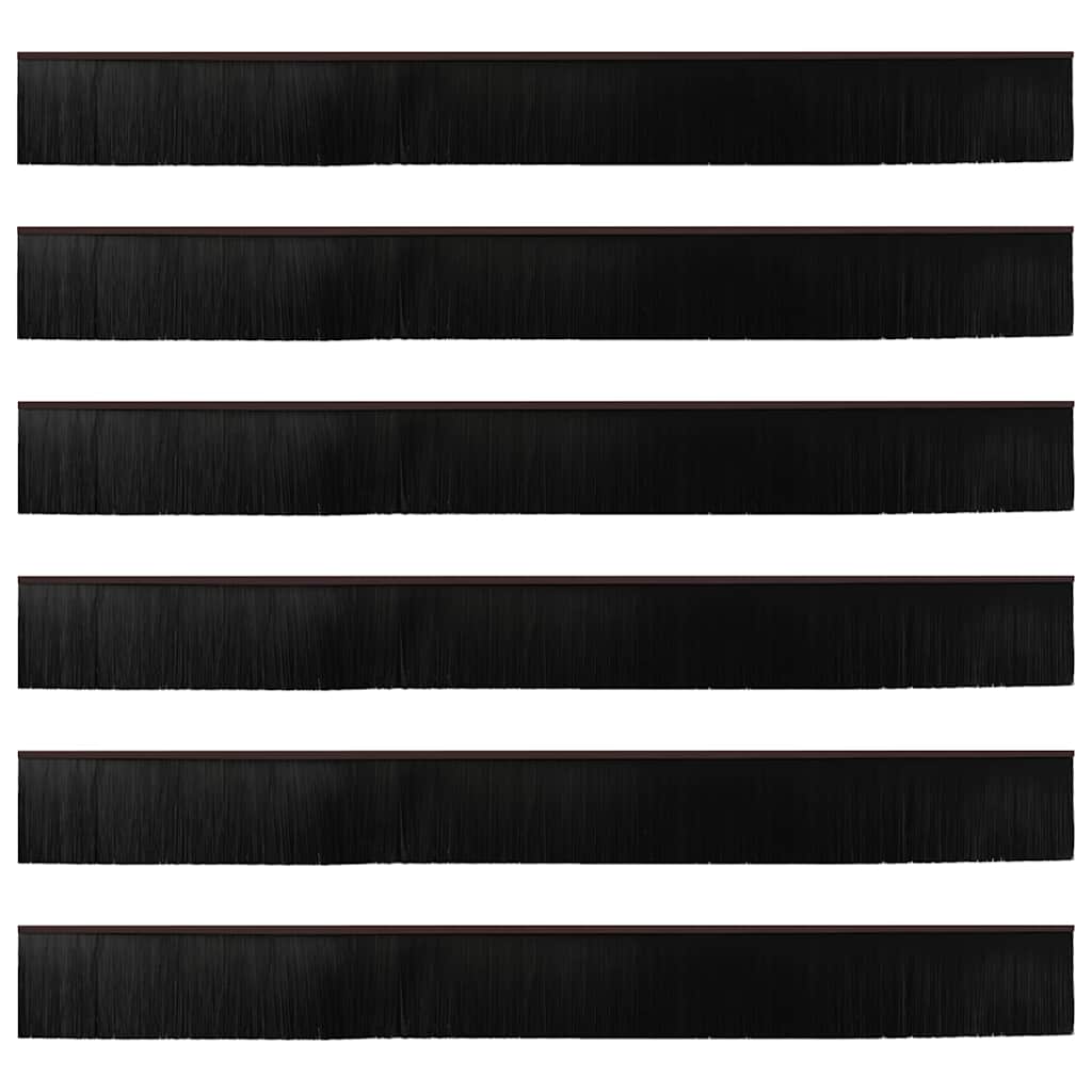 vidaXL Αυτοκόλλητες σφραγίδες πόρτας 6 pcs Καφέ 100 cm