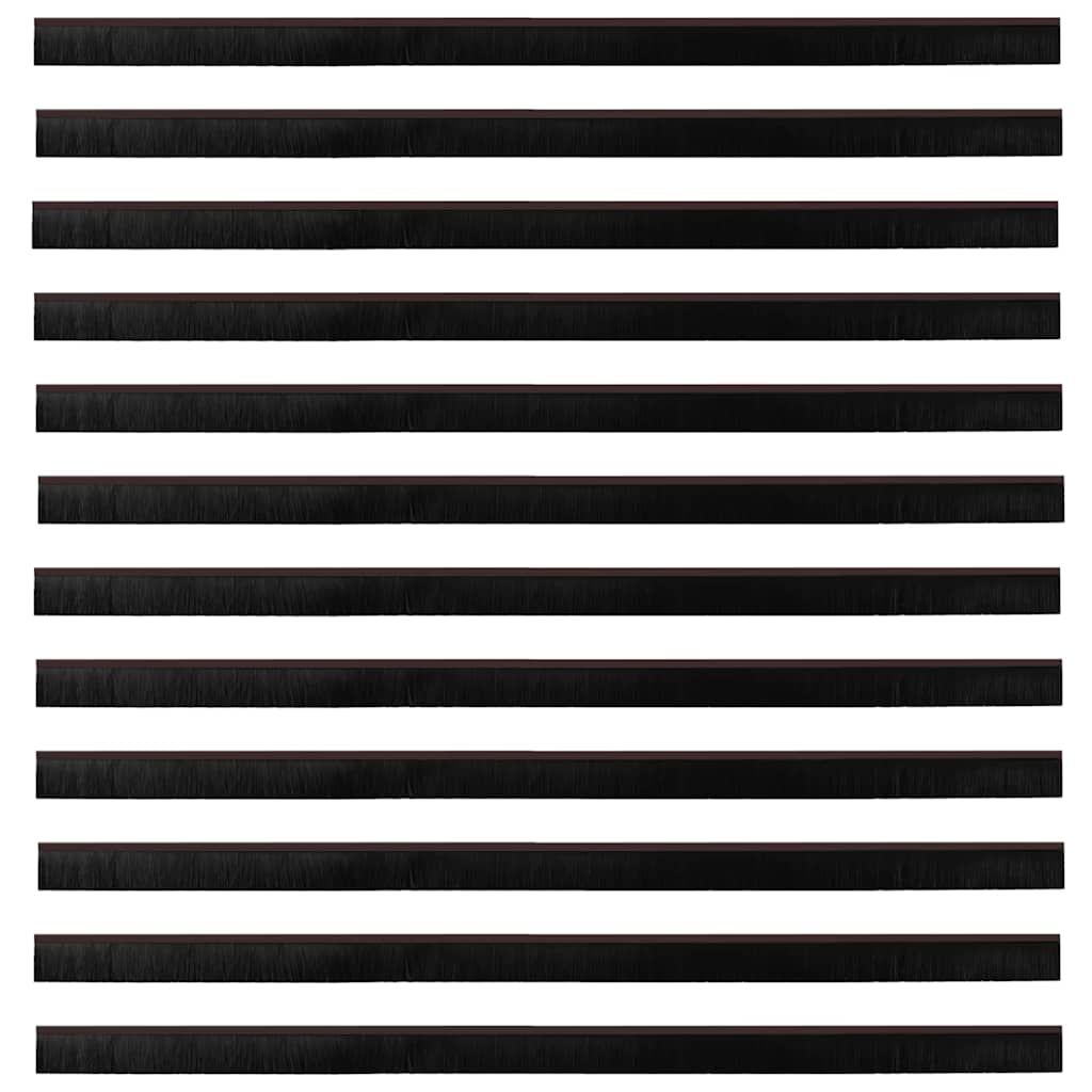 vidaXL Αυτοκόλλητες σφραγίδες πόρτας 12 pcs Καφέ 100 cm