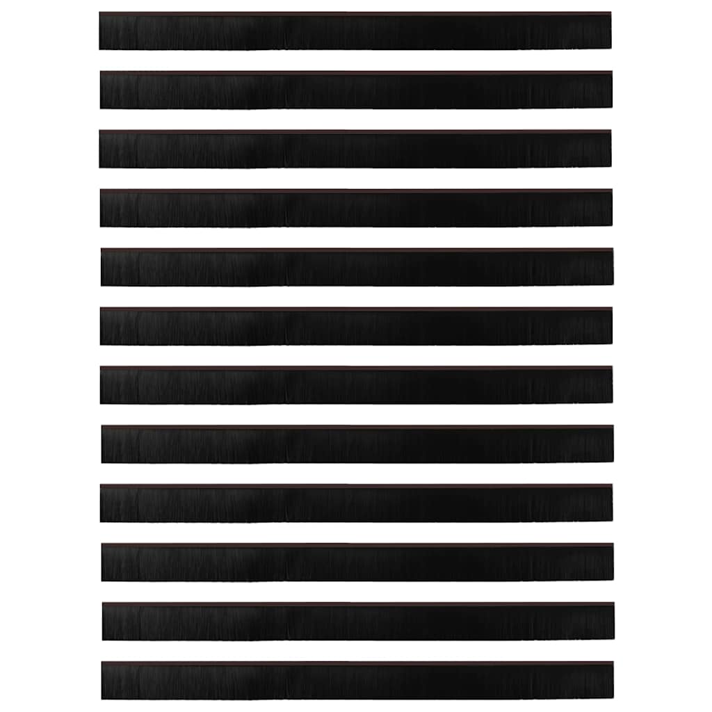 vidaXL Αυτοκόλλητες σφραγίδες πόρτας 12 pcs Καφέ 100 cm