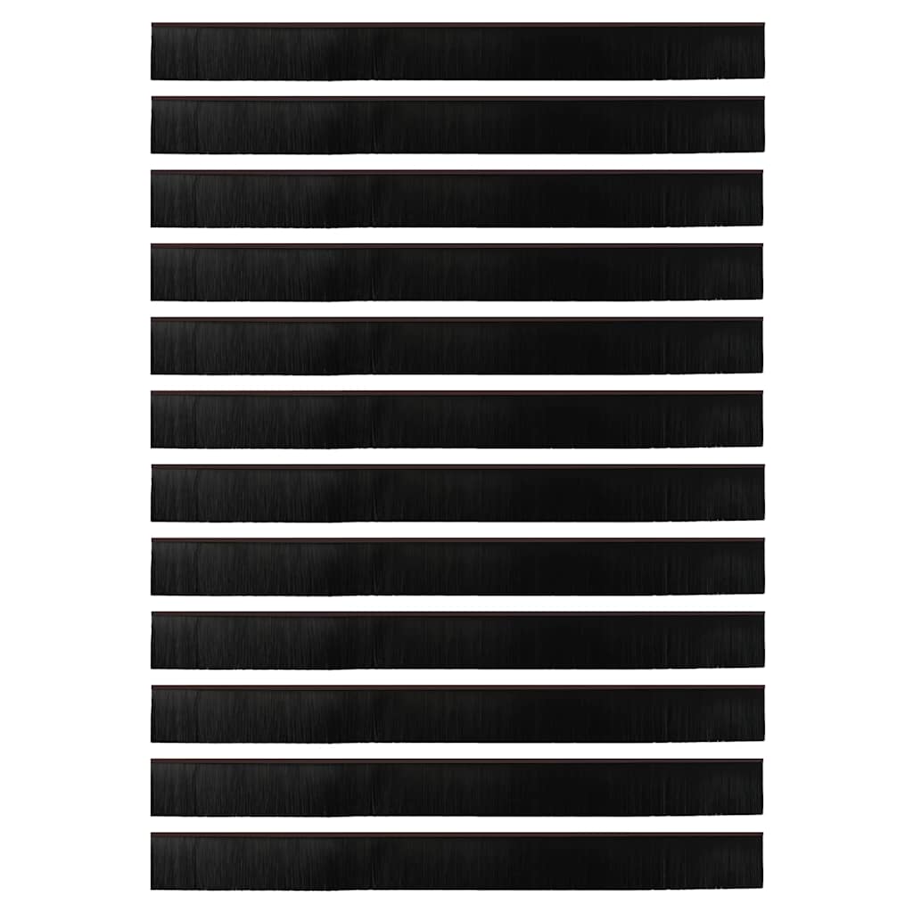 vidaXL Αυτοκόλλητες σφραγίδες πόρτας 12 pcs Καφέ 100 cm