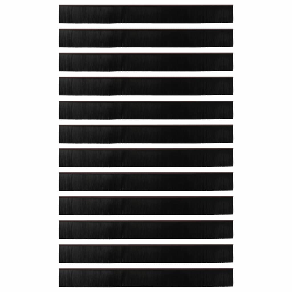 vidaXL Αυτοκόλλητες σφραγίδες πόρτας 12 pcs Καφέ 100 cm