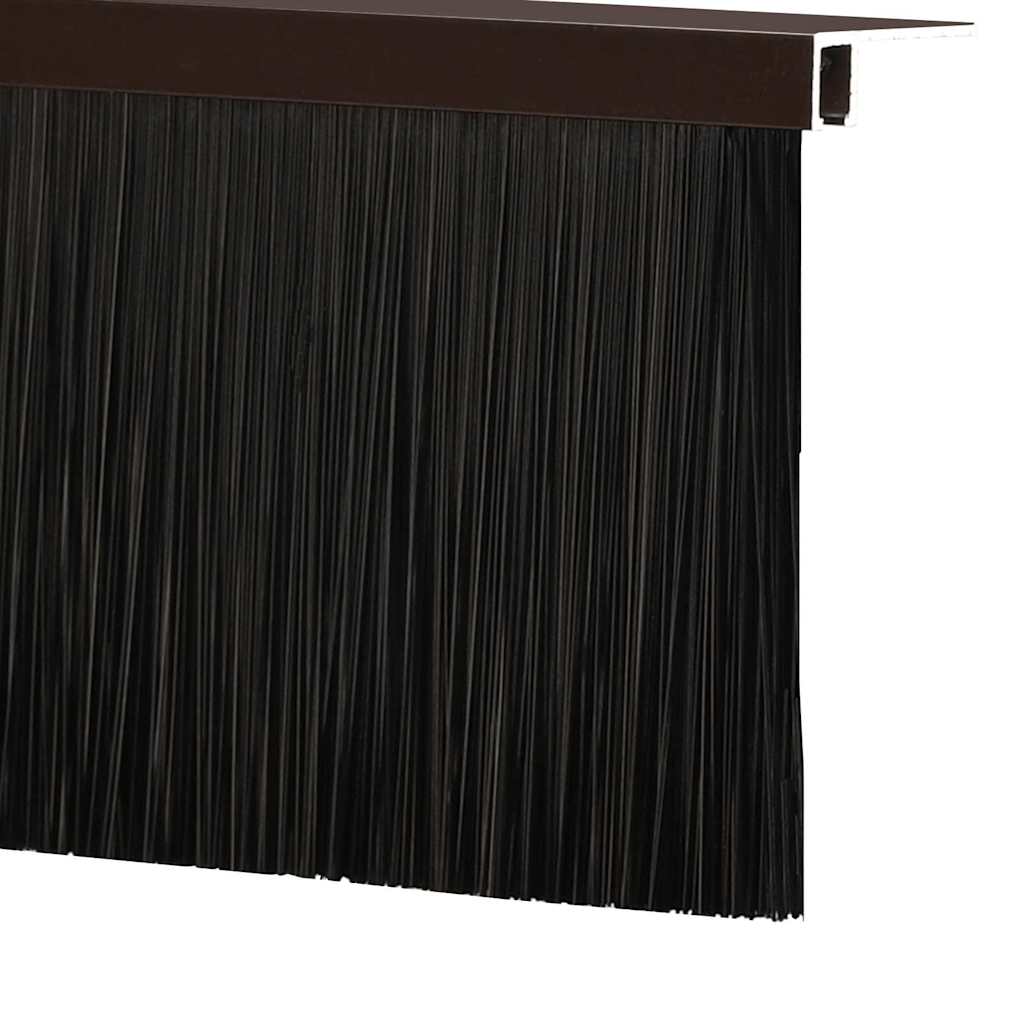 vidaXL Σφραγίδες πόρτας με βούρτσες που προσαρτώνται 2 pcs Καφέ 100 cm