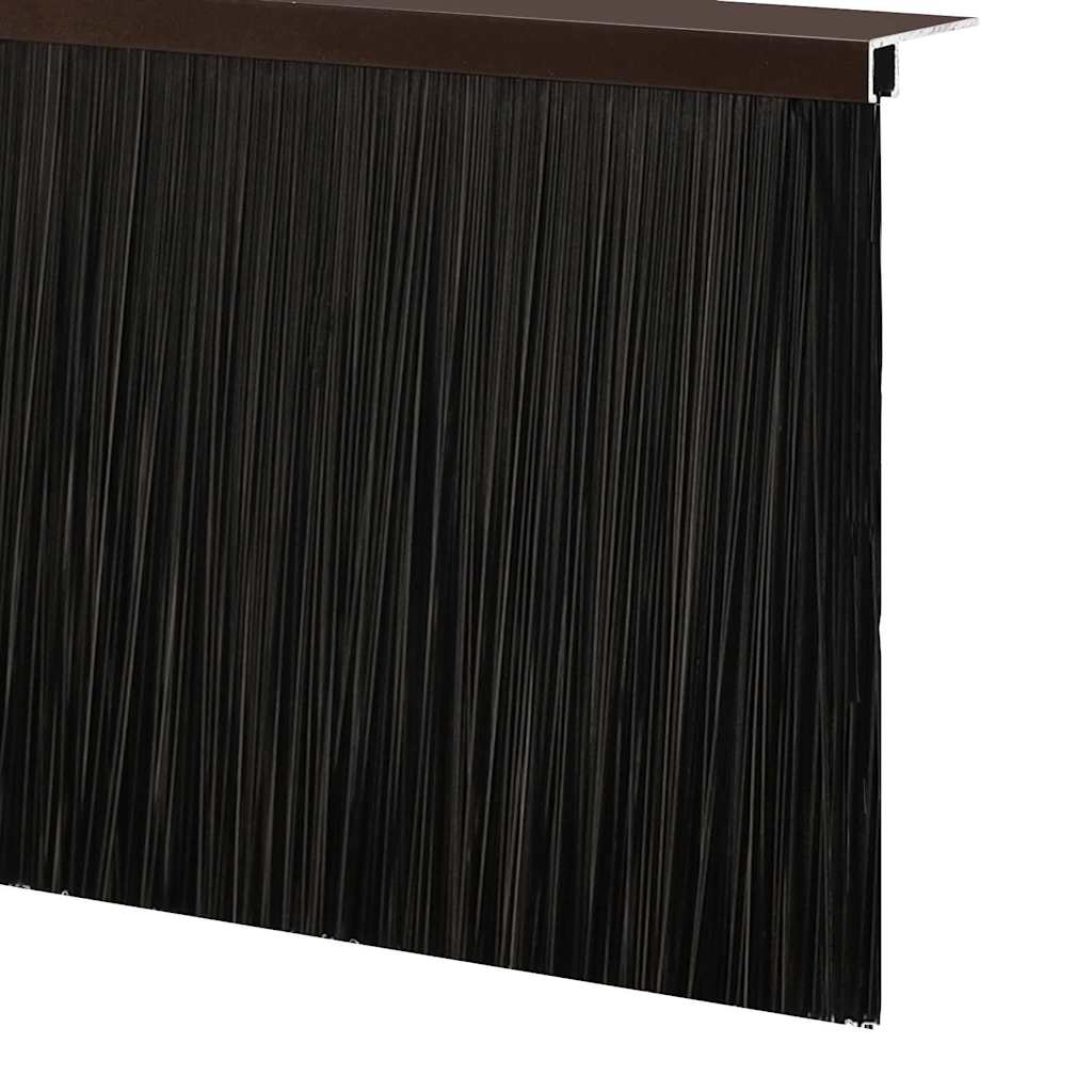 vidaXL Σφραγίδες πόρτας με βούρτσες που προσαρτώνται 2 pcs Καφέ 100 cm