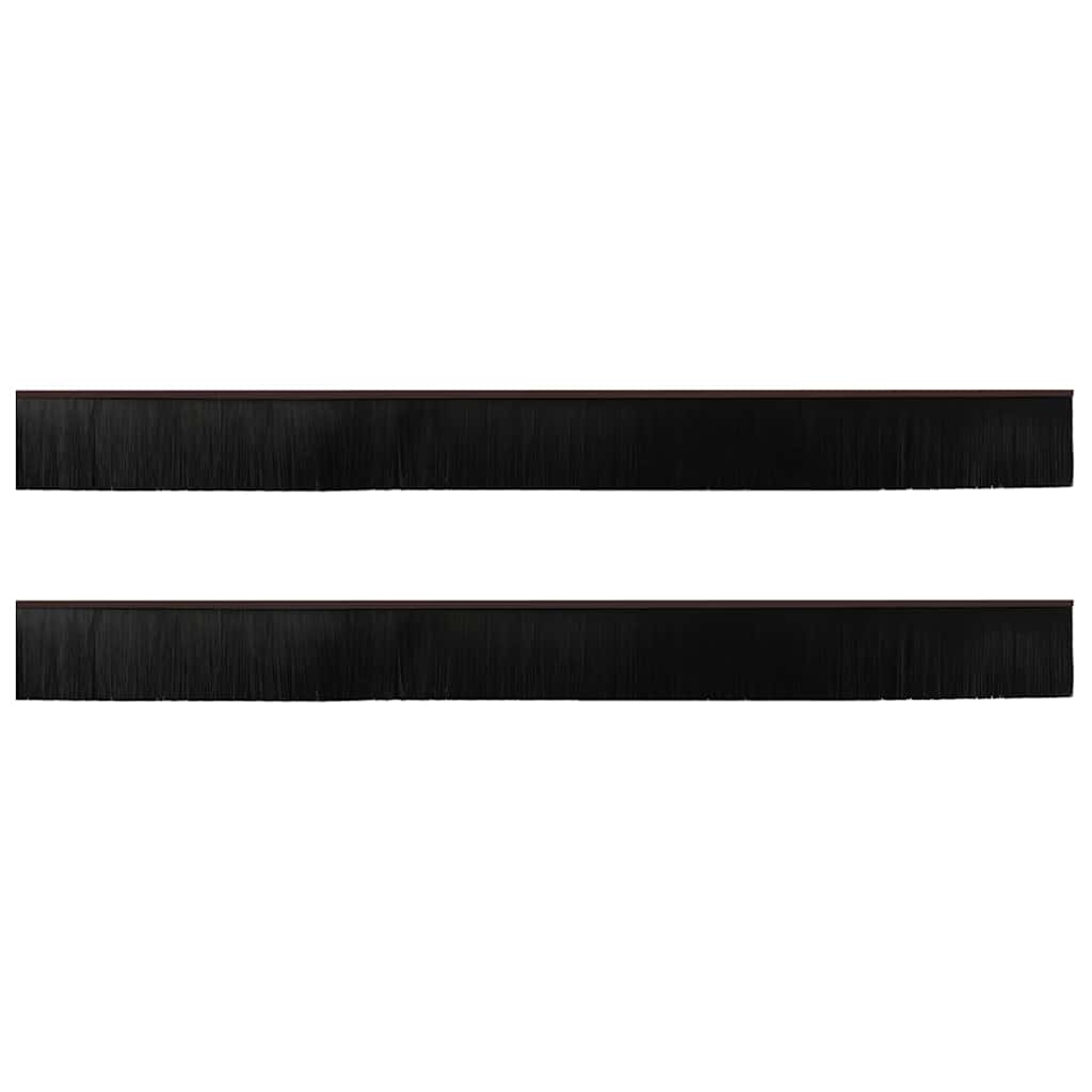 vidaXL Σφραγίδες πόρτας με βούρτσες που προσαρτώνται 2 pcs Καφέ 100 cm