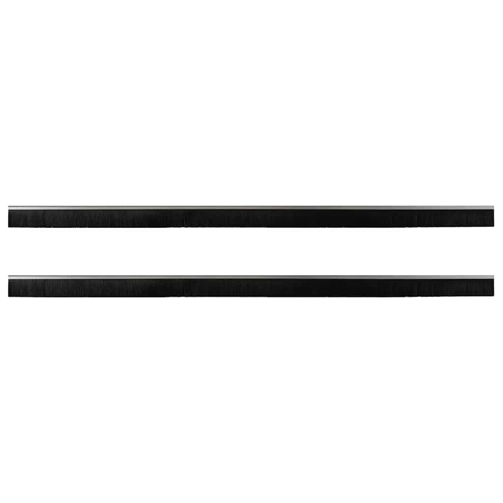 vidaXL Αυτοκόλλητες σφραγίδες πόρτας 2 pcs Ασημί 100 cm