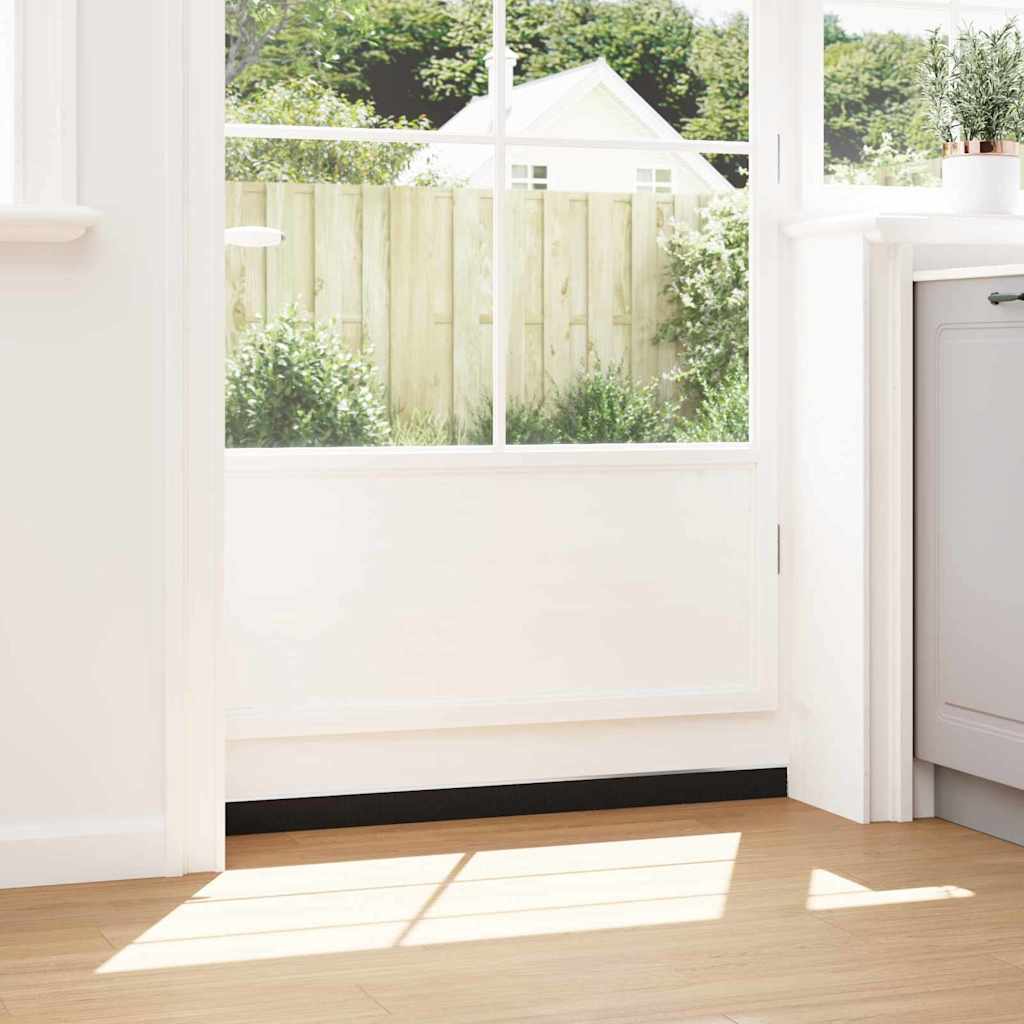 vidaXL Αυτοκόλλητες σφραγίδες πόρτας 2 pcs Ασημί 100 cm