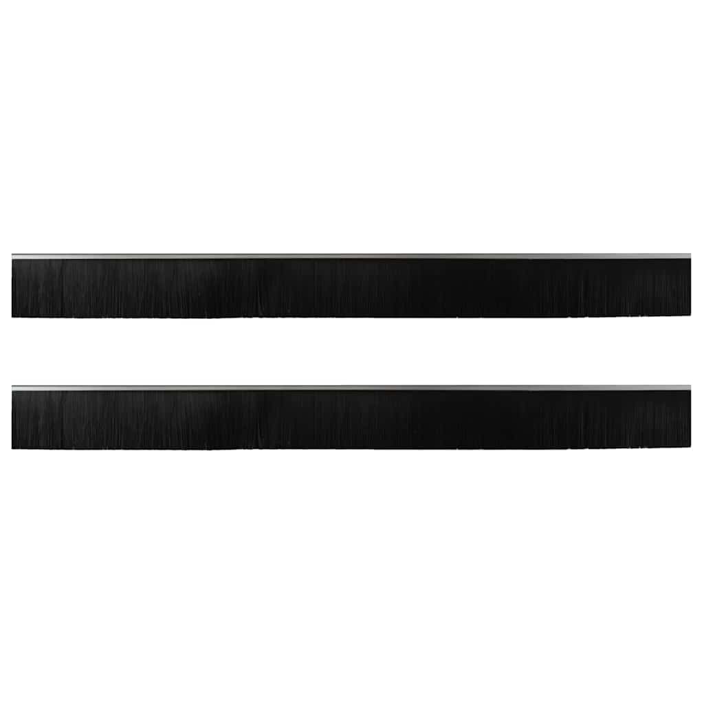 vidaXL Αυτοκόλλητες σφραγίδες πόρτας 2 pcs Ασημί 100 cm