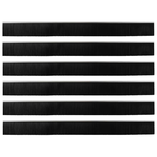 vidaXL Αυτοκόλλητες σφραγίδες πόρτας 6 pcs Ασημί 100 cm