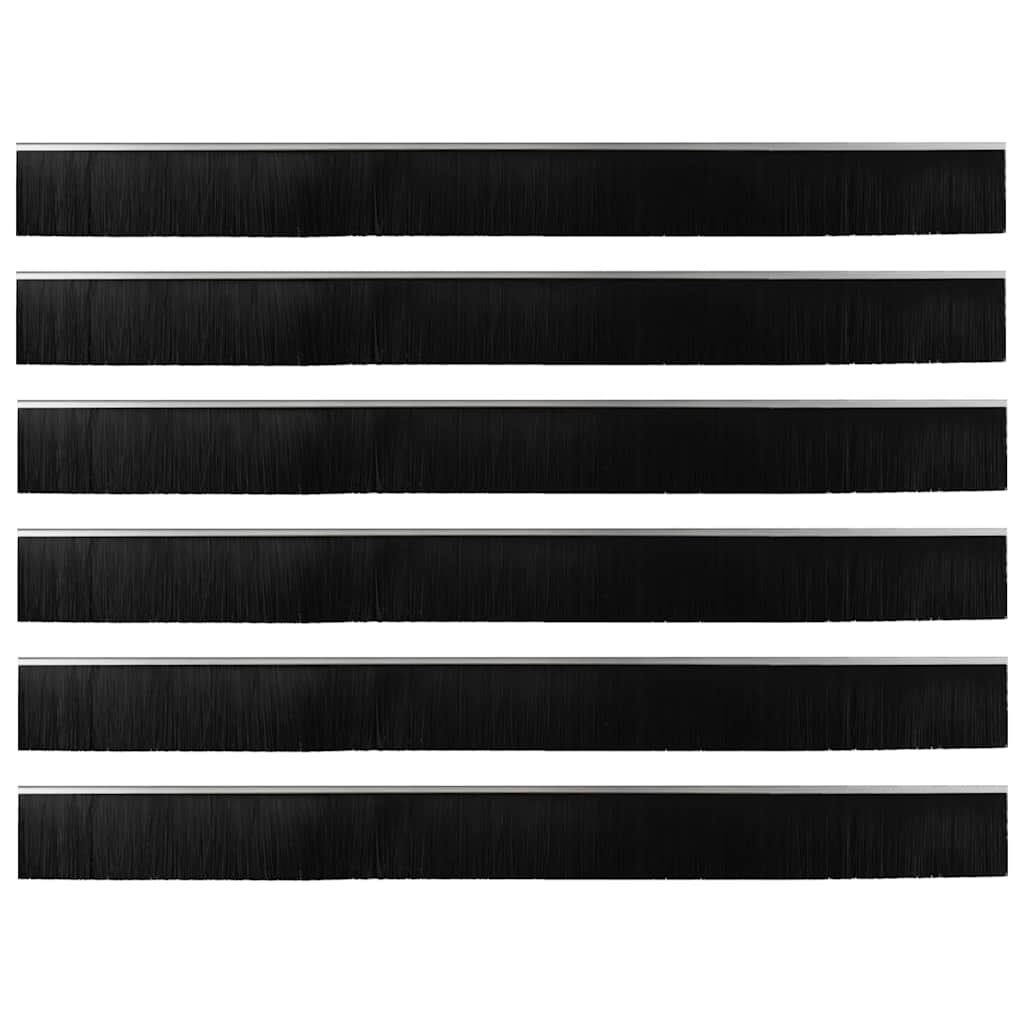 vidaXL Αυτοκόλλητες σφραγίδες πόρτας 6 pcs Ασημί 100 cm