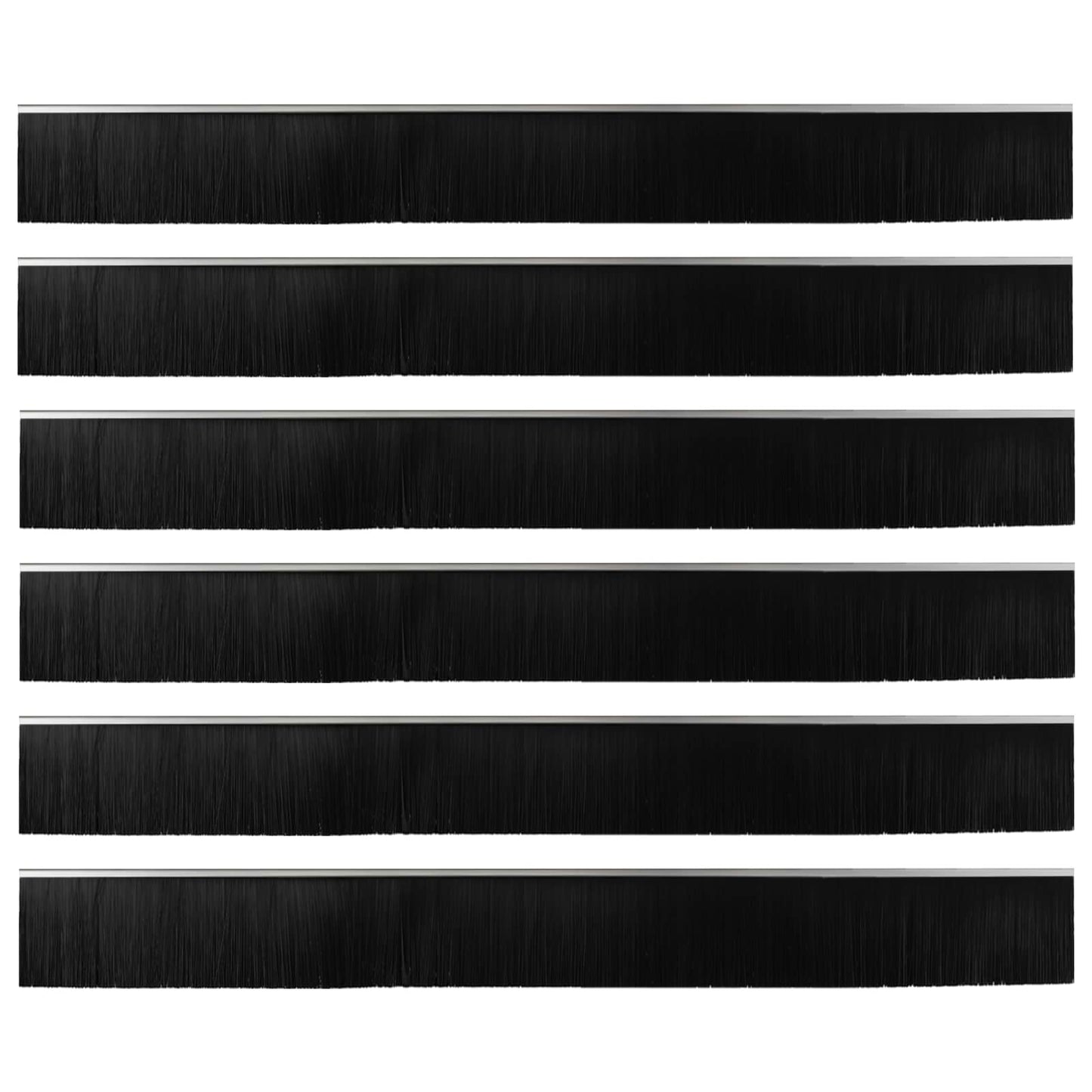 vidaXL Αυτοκόλλητες σφραγίδες πόρτας 6 pcs Ασημί 100 cm
