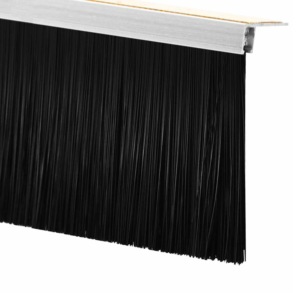 vidaXL Αυτοκόλλητες σφραγίδες πόρτας 12 pcs Ασημί 100 cm