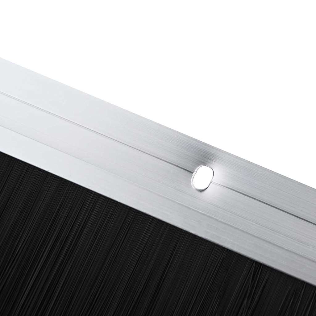 vidaXL Σφραγίδες πόρτας με βούρτσες που προσαρτώνται 6 pcs Ασημί