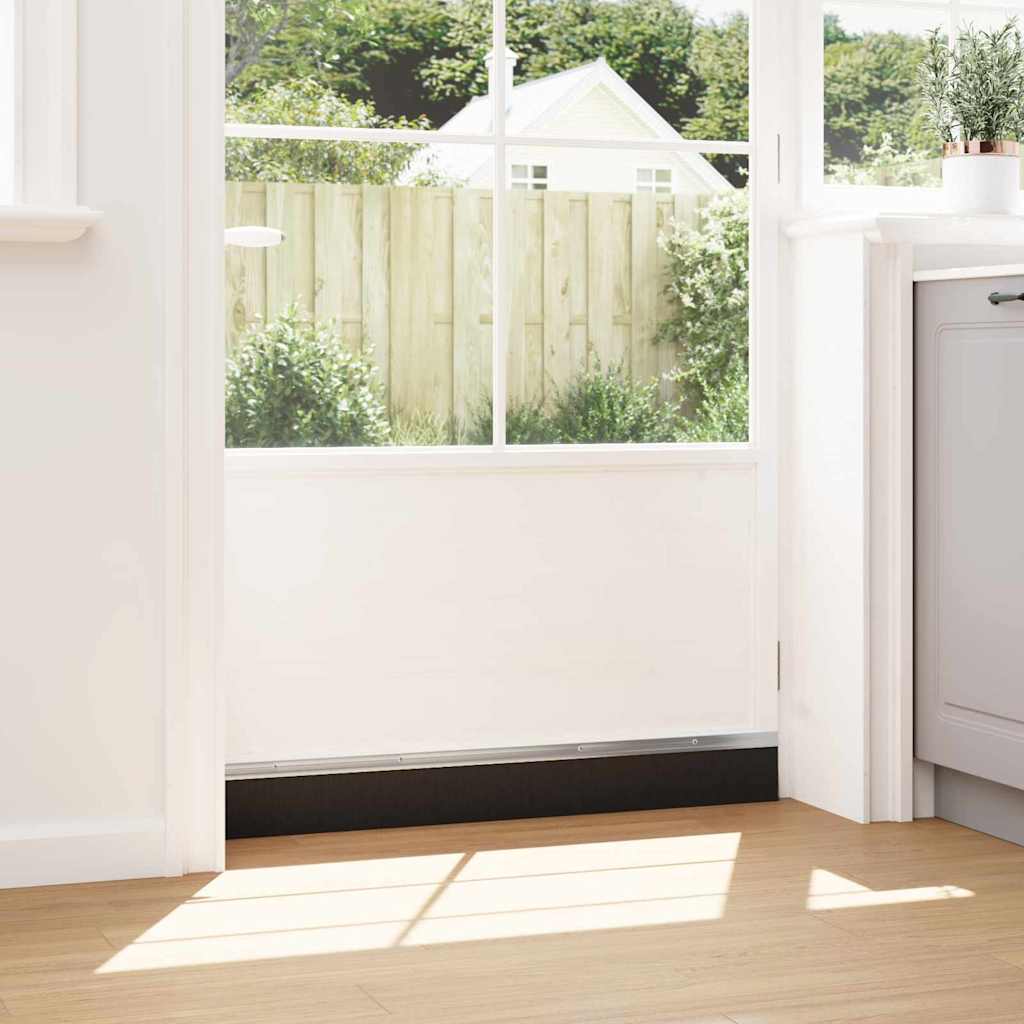 vidaXL Σφραγίδες πόρτας με βούρτσες που προσαρτώνται 6 pcs Ασημί