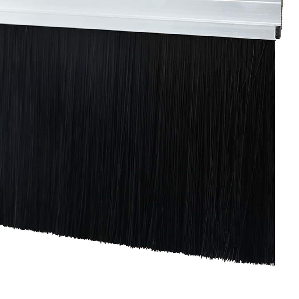 vidaXL Σφραγίδες πόρτας με βούρτσες που προσαρτώνται 12 pcs Ασημί