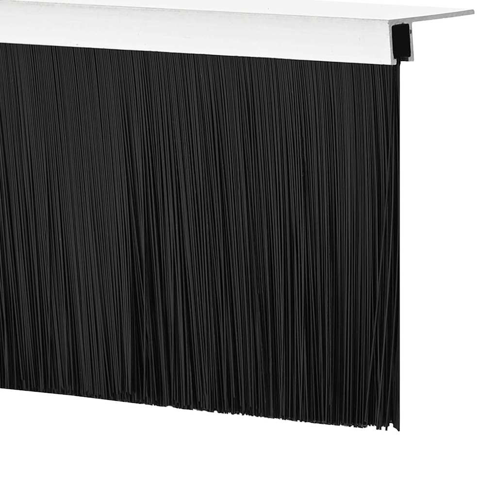 vidaXL Σφραγίδες πόρτας με βούρτσες που προσαρτώνται 2 pcs Ασημί