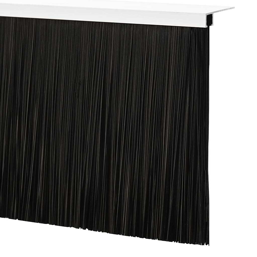 vidaXL Σφραγίδες πόρτας με βούρτσες που προσαρτώνται 6 pcs Ασημί