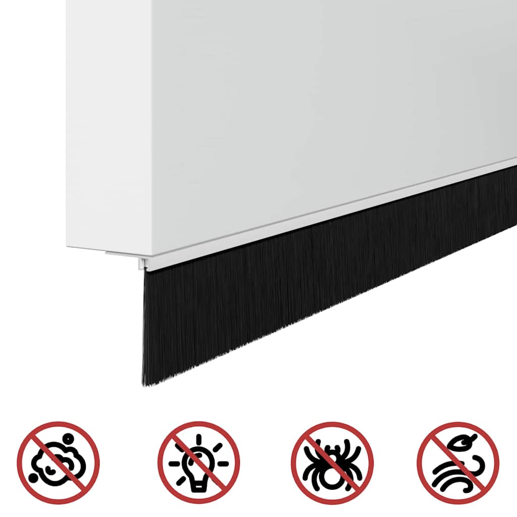 vidaXL Αυτοκόλλητες σφραγίδες πόρτας 2 pcs Λευκό 100 cm