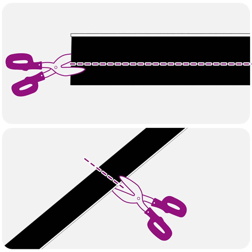 vidaXL Αυτοκόλλητες σφραγίδες πόρτας 2 pcs Λευκό 100 cm