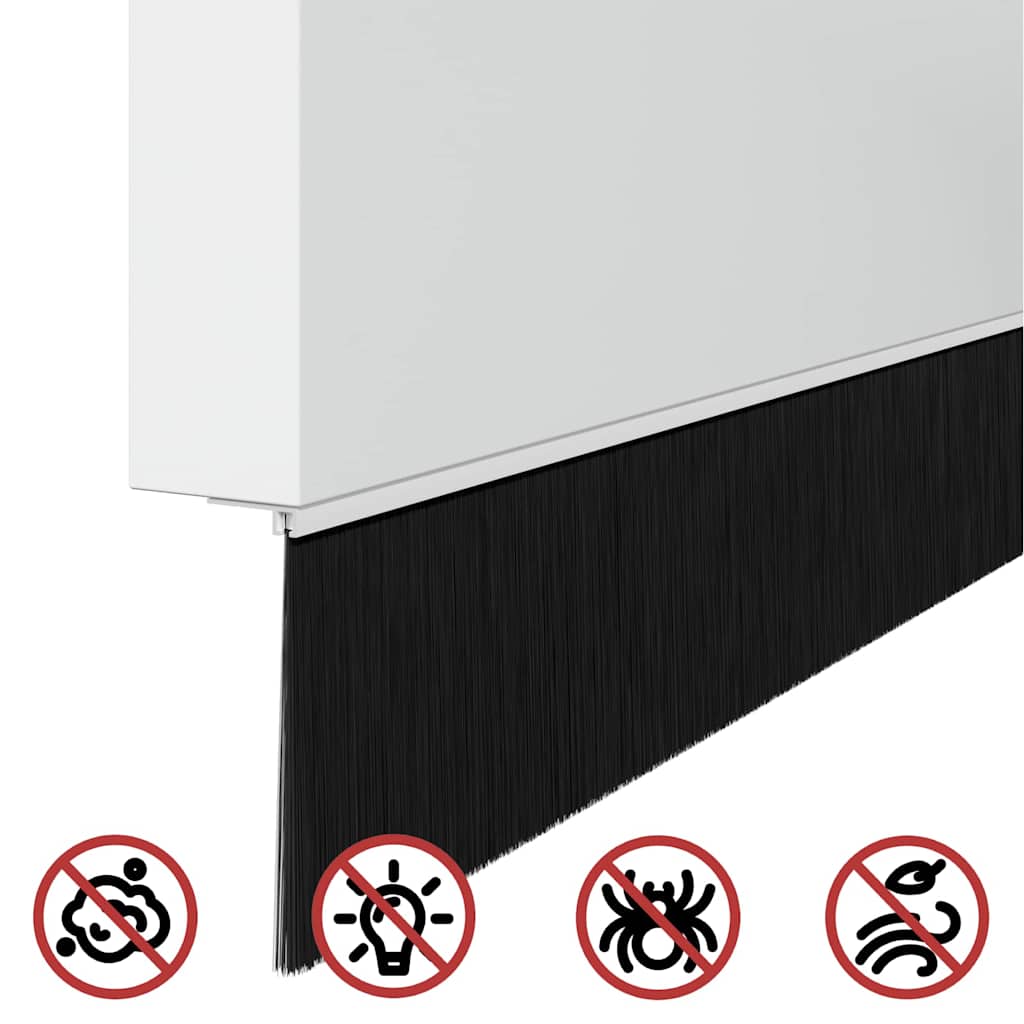 vidaXL Αυτοκόλλητες σφραγίδες πόρτας 2 pcs Λευκό 100 cm