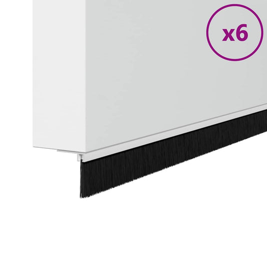 vidaXL Αυτοκόλλητες σφραγίδες πόρτας 6 pcs Λευκό 100 cm