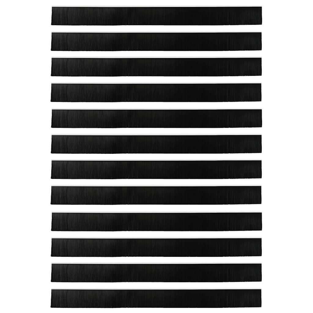 vidaXL Αυτοκόλλητες σφραγίδες πόρτας 12 pcs Λευκό 100 cm