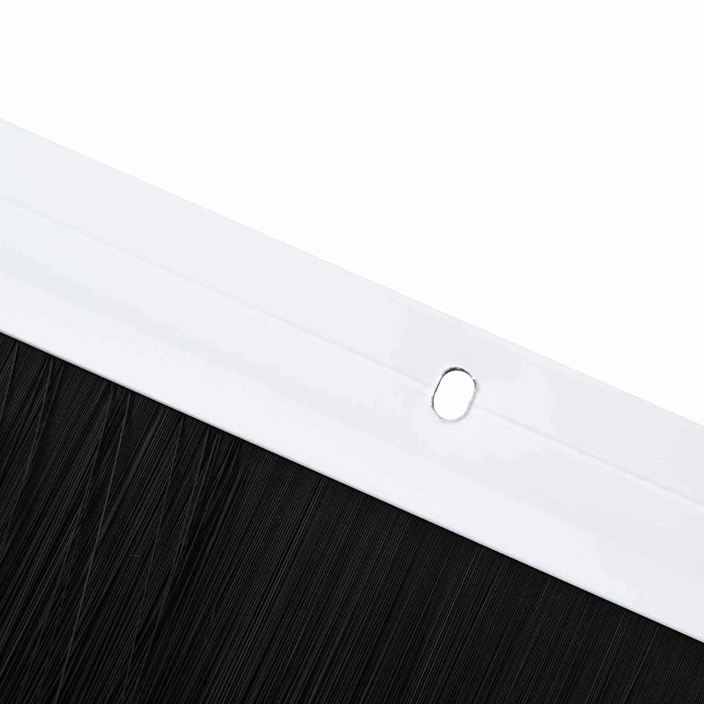 vidaXL Σφραγίδες πόρτας με βούρτσες που προσαρτώνται 2 pcs Λευκό