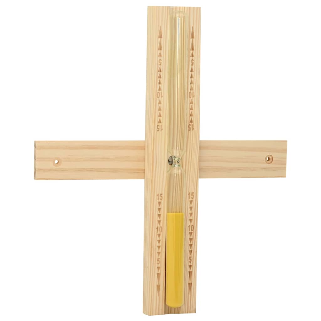 vidaXL Σετ Αξεσουάρ Σαουνάς 4 pcs Καφέ Μασίφ Ξύλο Πεύκου και Κάνναβη