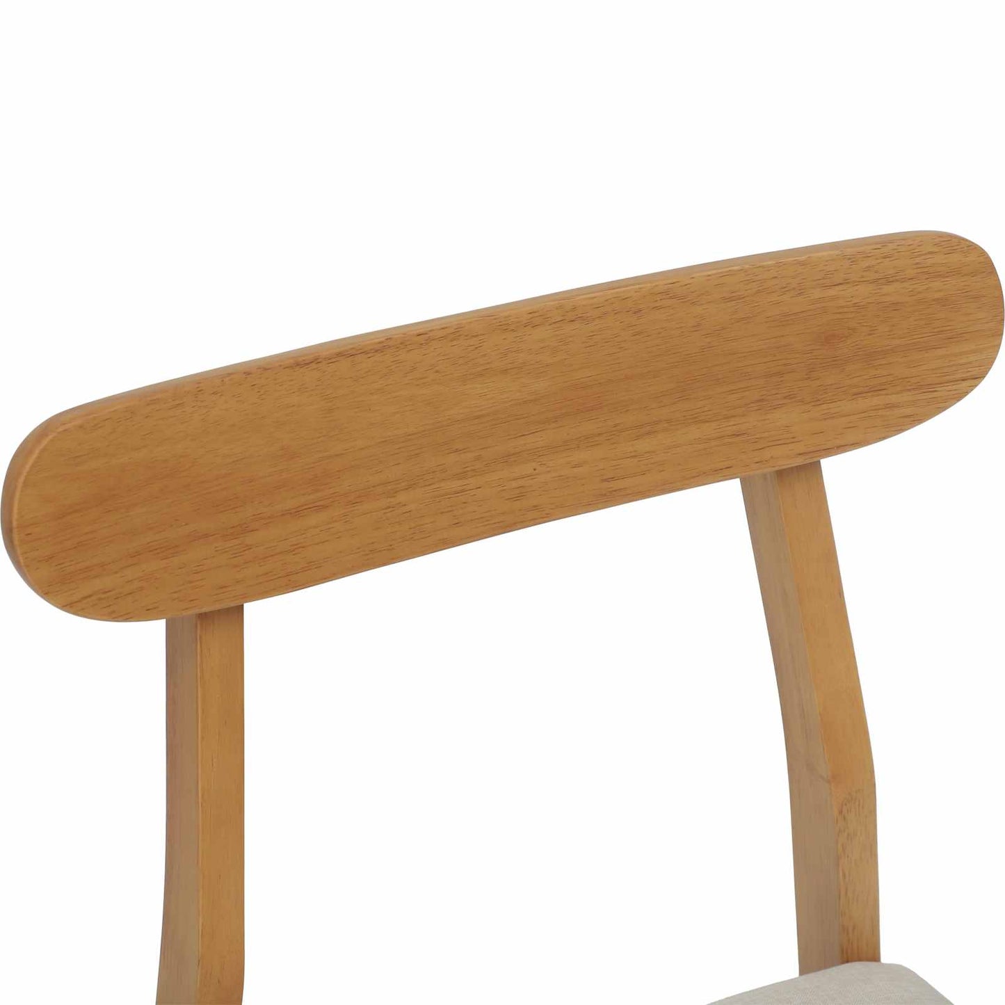 vidaXL Καρέκλα τραπεζαρίας 2 pcs Φυσικό και Ανοιχτό