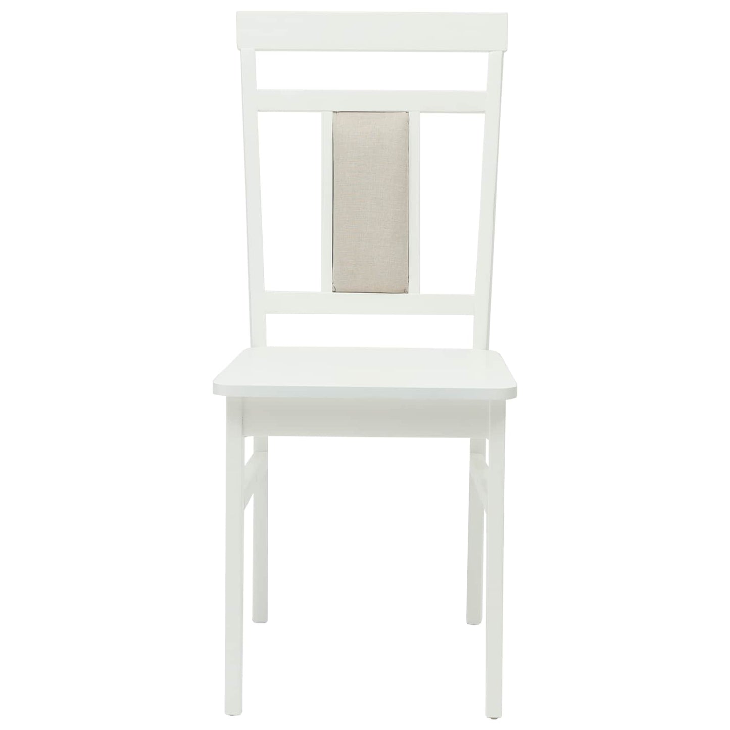 vidaXL Καρέκλα τραπεζαρίας 2 pcs Λευκό Στερεό ξύλο