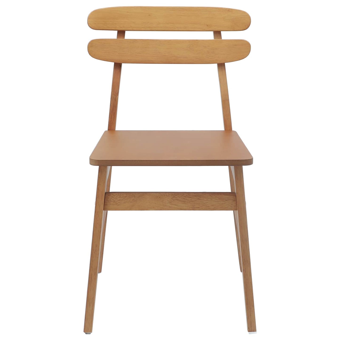 vidaXL Καρέκλα τραπεζαρίας 2 pcs Φυσικό Στερεό ξύλο