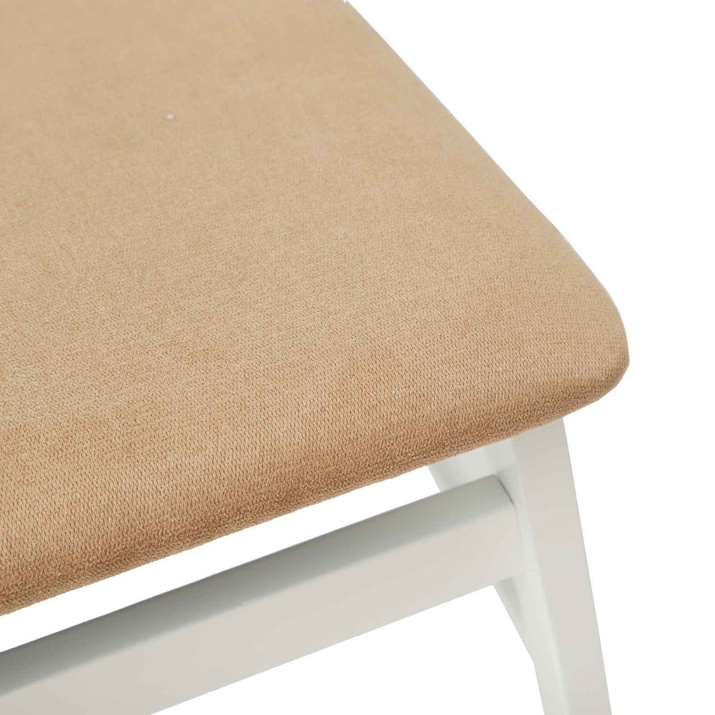 vidaXL Καρέκλα τραπεζαρίας 2 pcs Λευκό και Καφέ Στερεό Ξύλο Ραβέντι