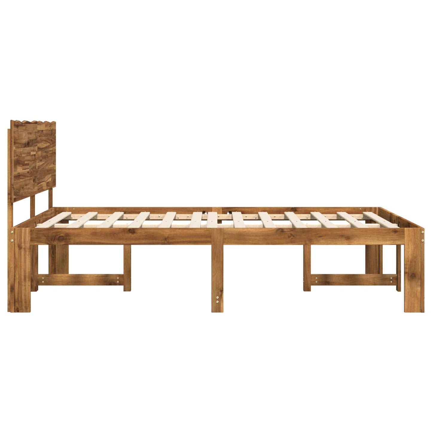vidaXL Διπλό Κρεβάτι με Κεφαλάρι ROSTOCK Φυσικό 135 x 190 cm