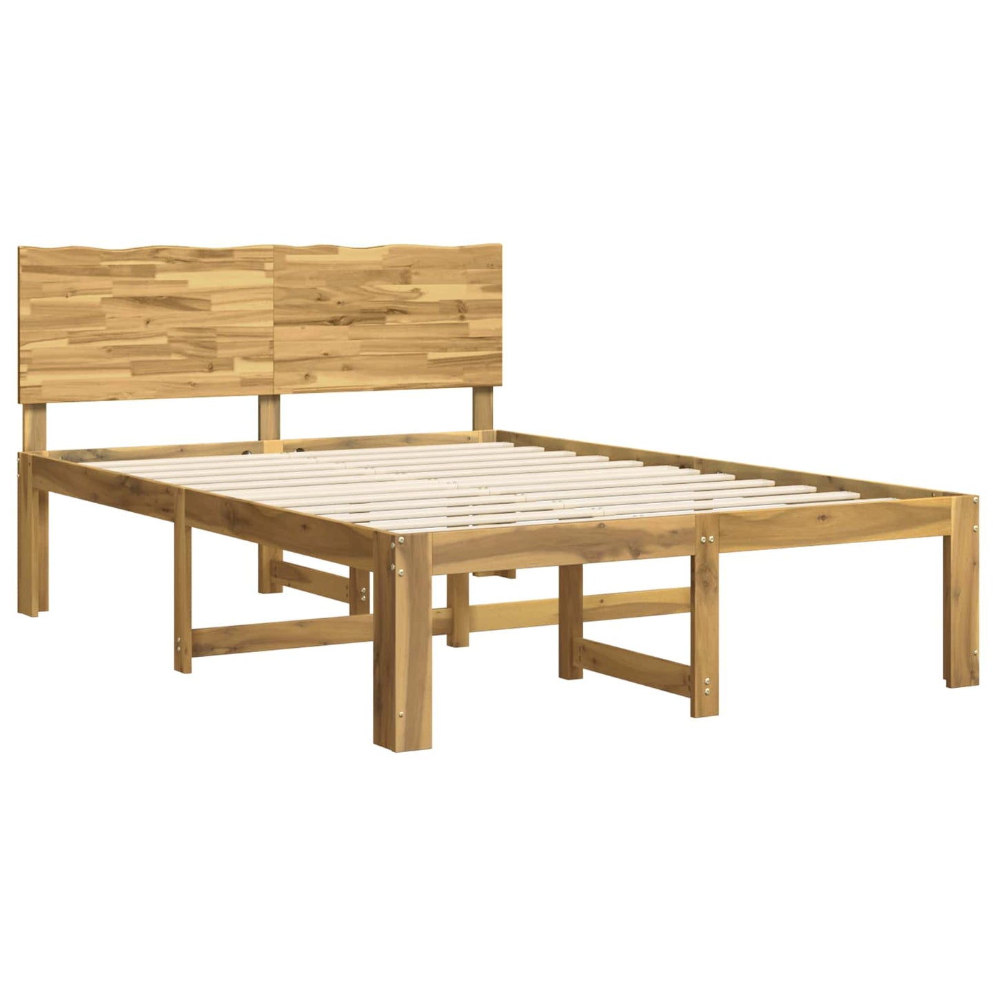 vidaXL Διπλό Κρεβάτι με Κεφαλάρι ROSTOCK Λευκό 135 x 190 cm