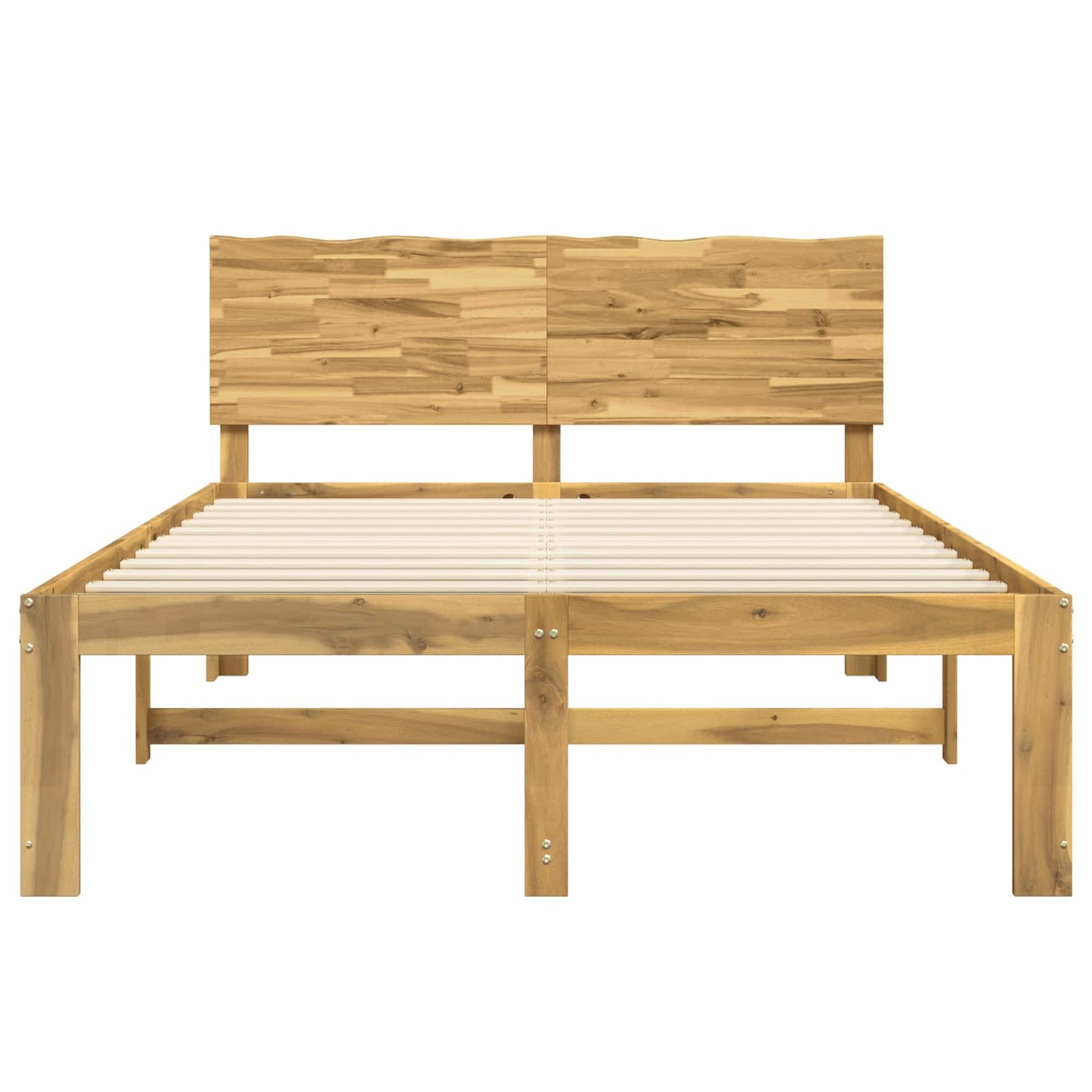 vidaXL Διπλό Κρεβάτι με Κεφαλάρι ROSTOCK Λευκό 135 x 190 cm