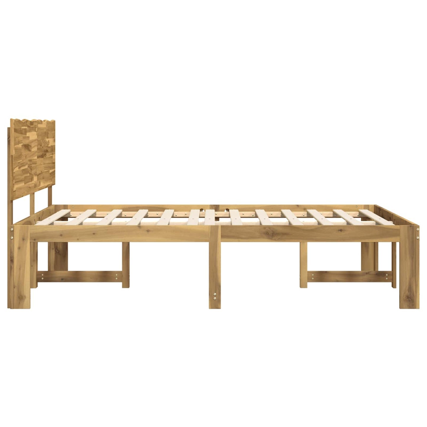 vidaXL Διπλό Κρεβάτι με Κεφαλάρι ROSTOCK Λευκό 135 x 190 cm