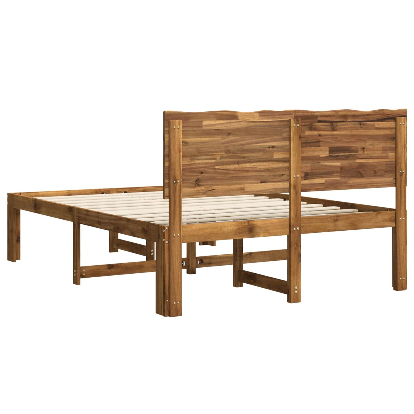 vidaXL Διπλό Κρεβάτι με Κεφαλάρι ROSTOCK Φυσικό 140 x 190 cm