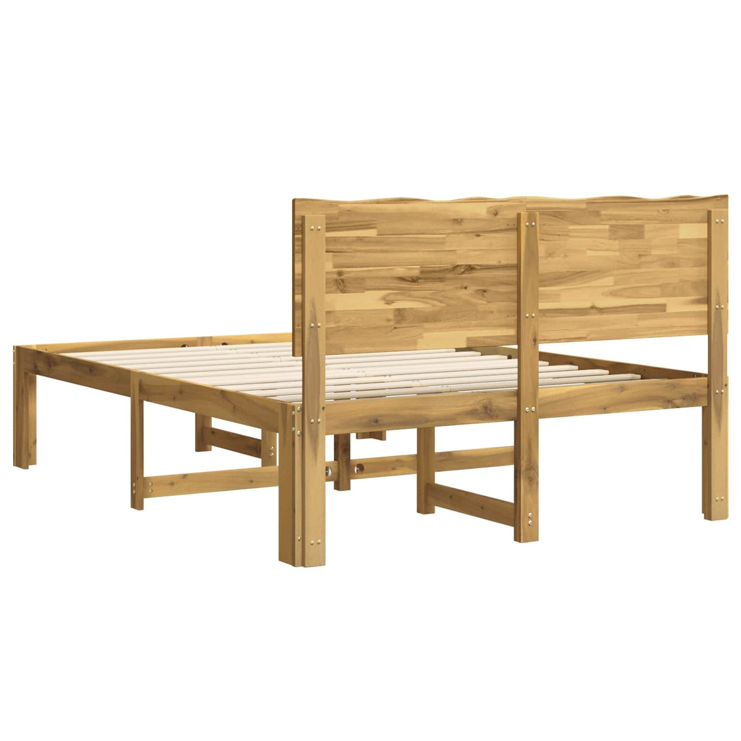 vidaXL Διπλό Κρεβάτι με Κεφαλάρι ROSTOCK Λευκό 140 x 190 cm