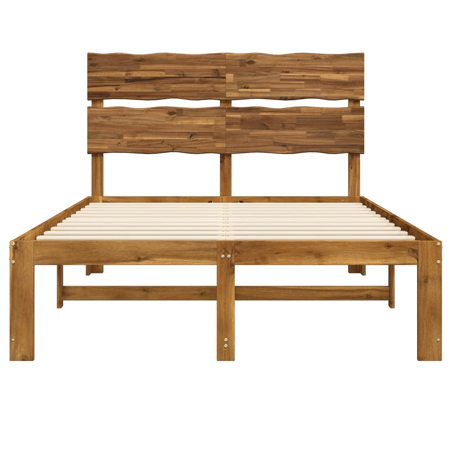 vidaXL Διπλό Κρεβάτι με Κεφαλάρι ROSTOCK Φυσικό 120 x 200 cm