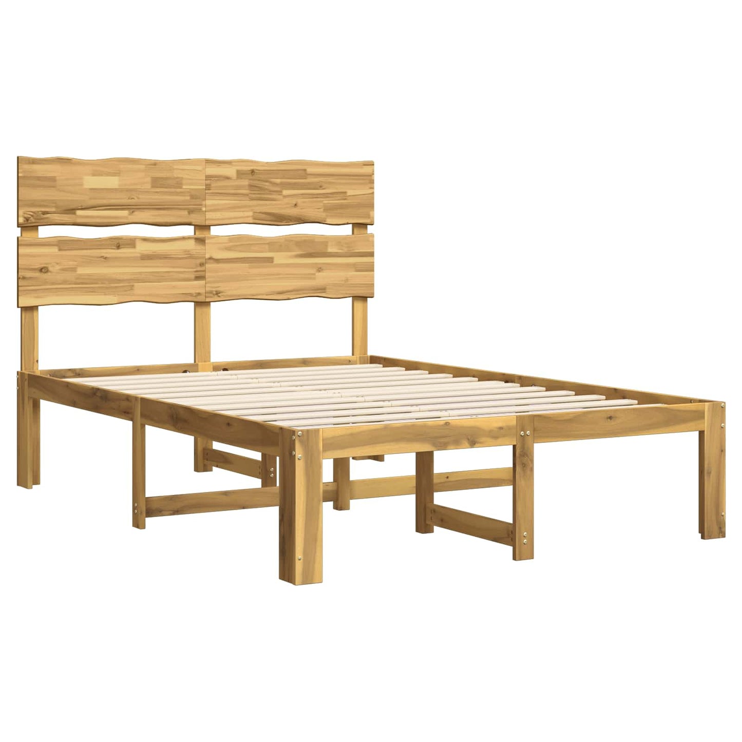 vidaXL Διπλό Κρεβάτι με Κεφαλάρι ROSTOCK Λευκό 120 x 200 cm