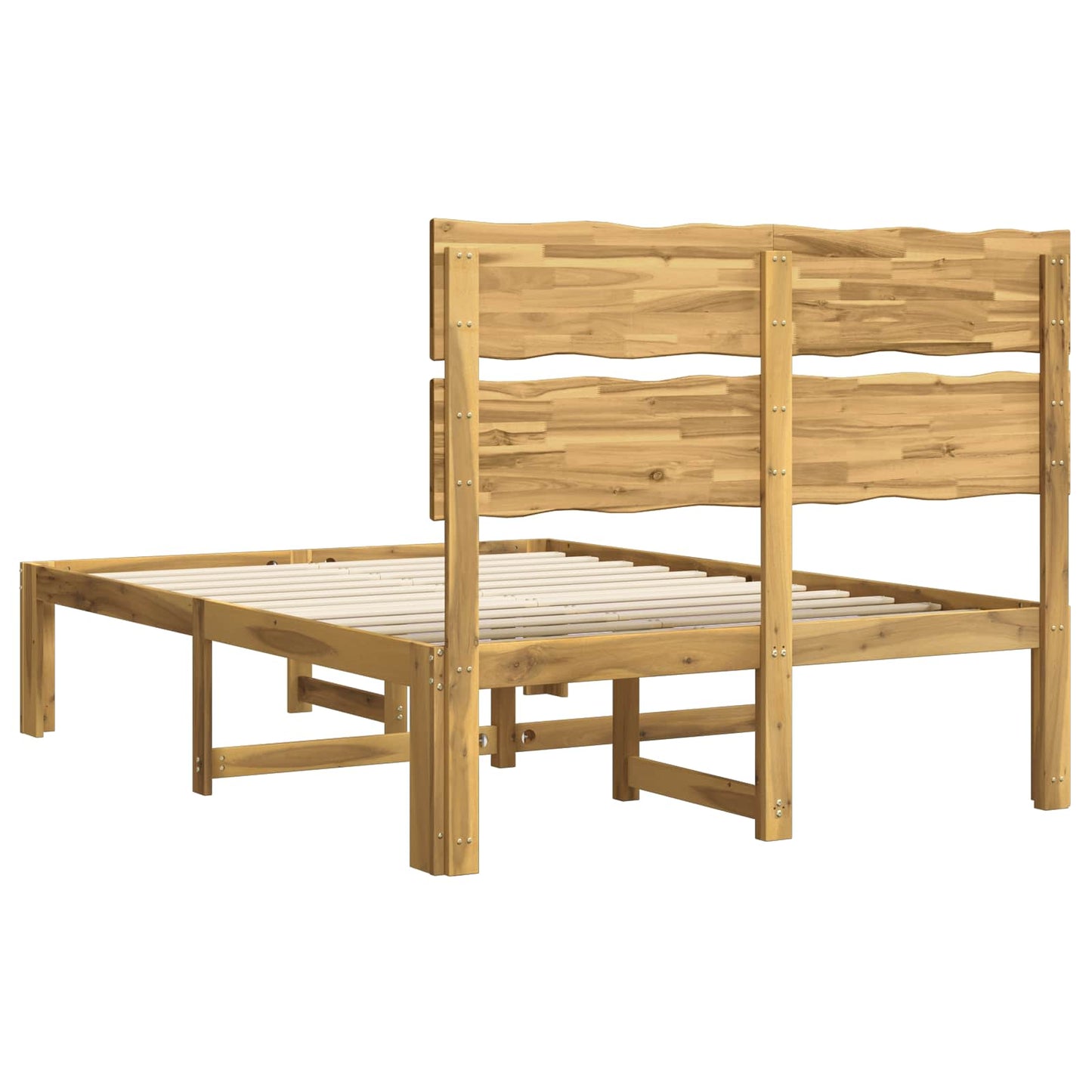 vidaXL Διπλό Κρεβάτι με Κεφαλάρι ROSTOCK Λευκό 120 x 200 cm
