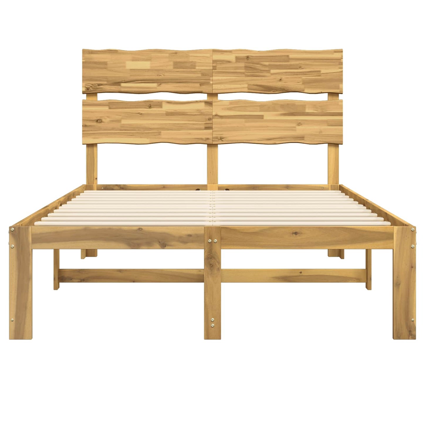 vidaXL Διπλό Κρεβάτι με Κεφαλάρι ROSTOCK Λευκό 120 x 200 cm