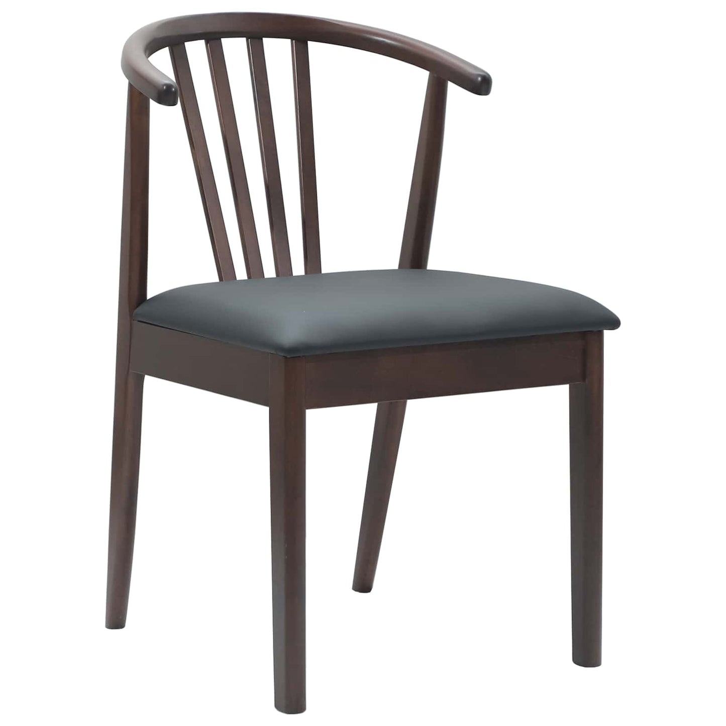 vidaXL Καρέκλα τραπεζαρίας 2 pcs Ανοιχτό Καφέ και Μαύρο