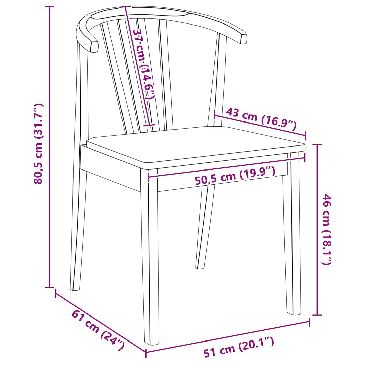 vidaXL Καρέκλα τραπεζαρίας 2 pcs λευκό και φυσικό Καθαρό Καουτσούκ