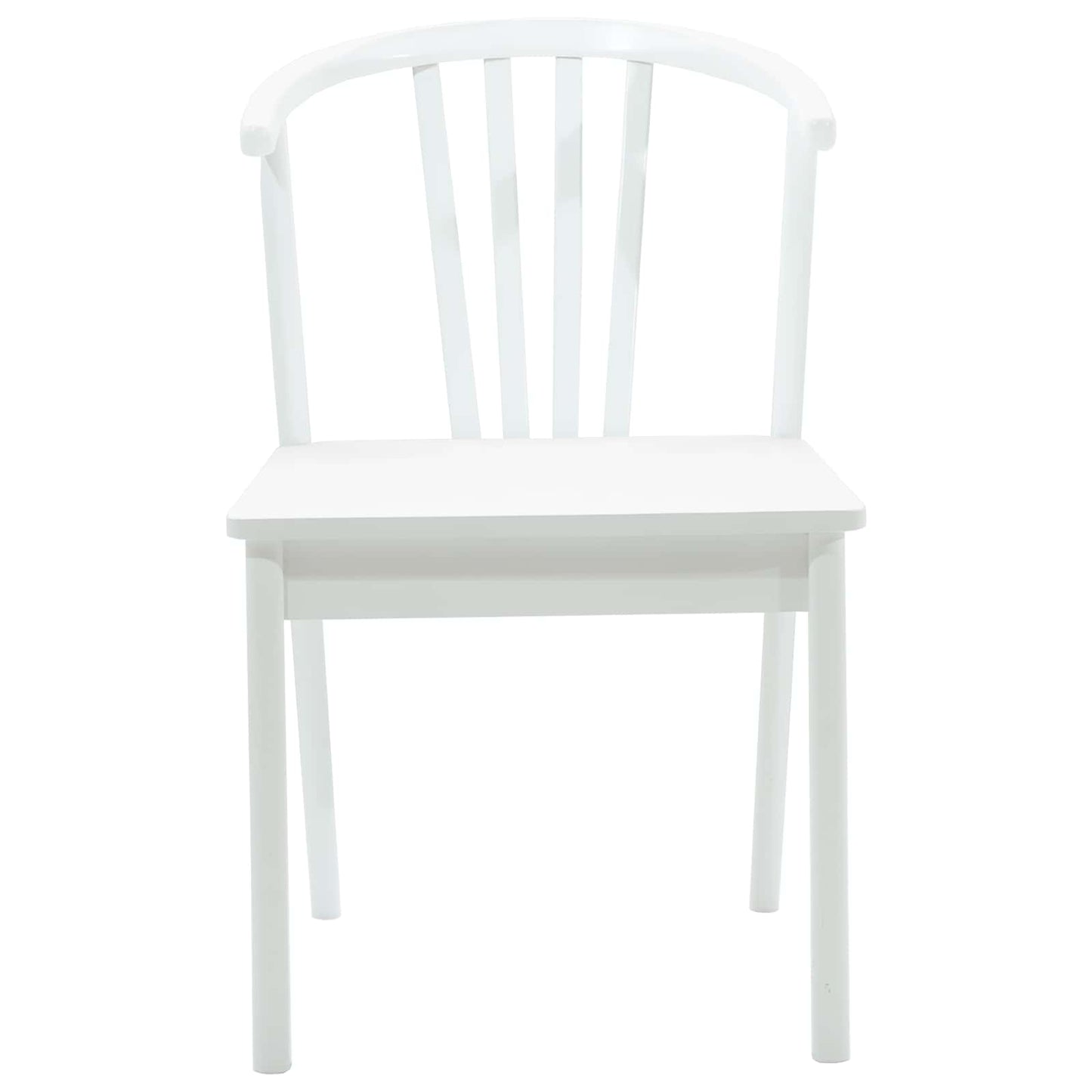 vidaXL Καρέκλα τραπεζαρίας 2 pcs Λευκό Καθαρό Καουτσούκ